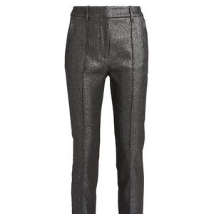 Veronica Beard Carlson Lurex (Metallic) Trousers, sz 6